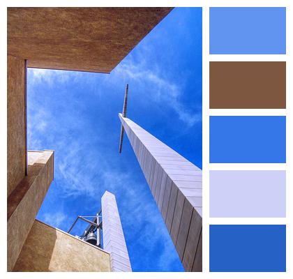 Bell Tower Religion Church Sky Italy Contemporary Architecture Bell Nature Cross Image